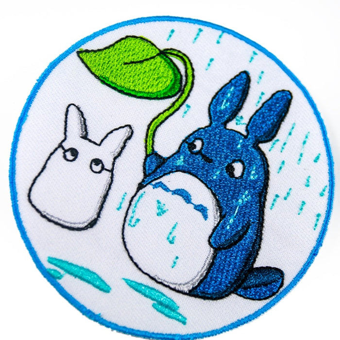 My Neighbor Totoro 'Chu and Chibi | Raining' Embroidered Patch