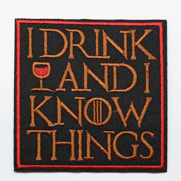 Game of Thrones 'Tyrion | I Drink and I Know Things' Embroidered Patch