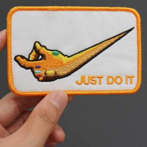 Cool 'Hand Check | Just Do It | Thanos Gauntlet' Embroidered Patch