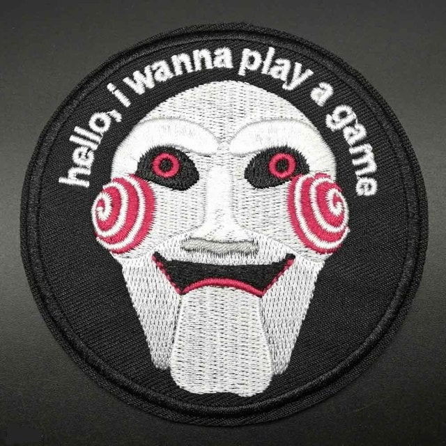 Saw 'Hello, I Wanna Play a Game' Embroidered Patch