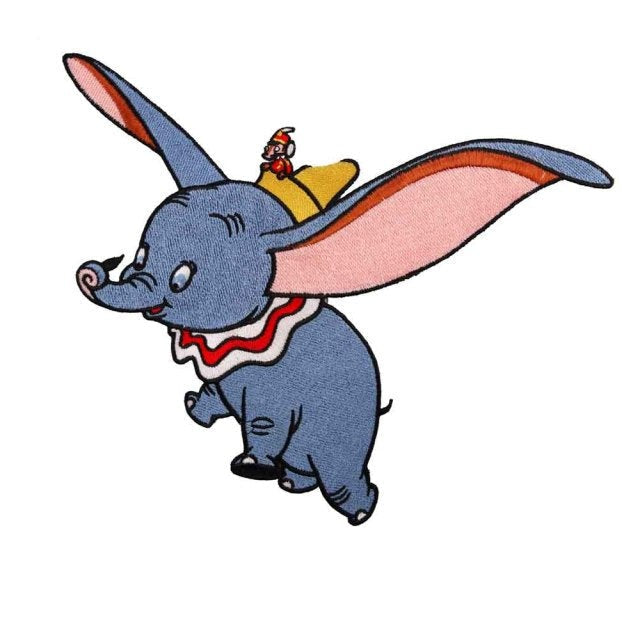 'Dumbo & Timothy Q. Mouse | Flying' Embroidered Patch