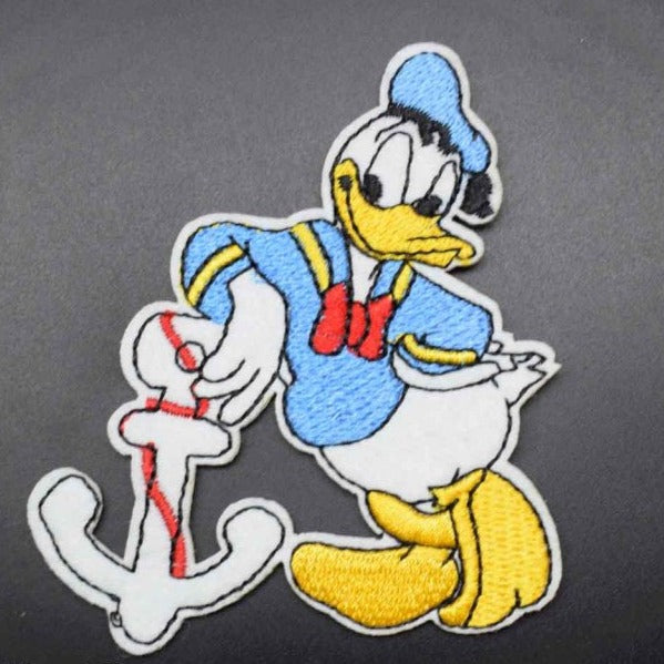 'Donald Duck | Ship Anchor' Embroidered Patch