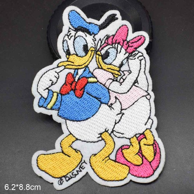 'Donald and Daisy Duck | Serious' Embroidered Patch