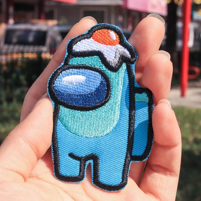 Among Us 'Blue | Egg On The Head' Embroidered Patch