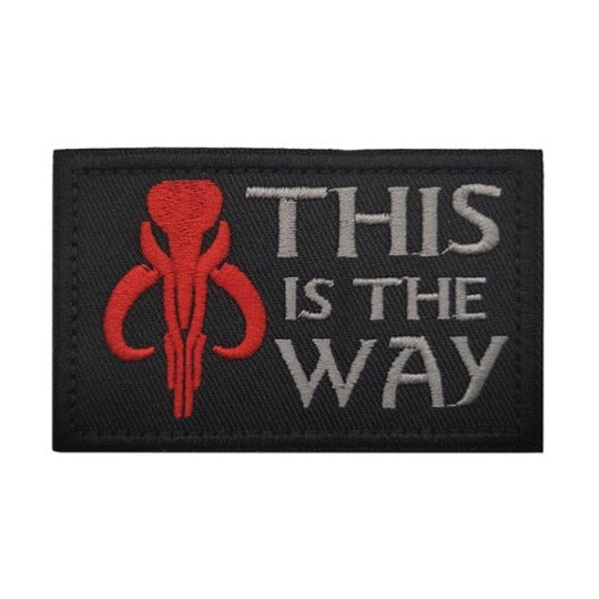 Star Wars 'Mandalorian Skull | This Is The Way' Embroidered Velcro Patch