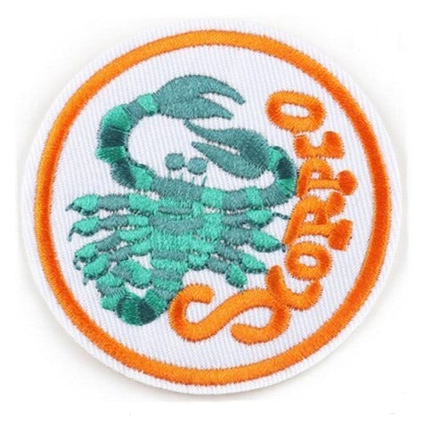 Zodiac Sign 'Scorpio' Embroidered Patch