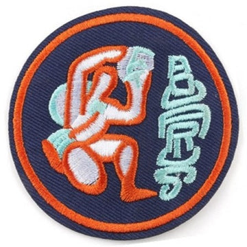 Zodiac Sign 'Aquarius' Embroidered Patch