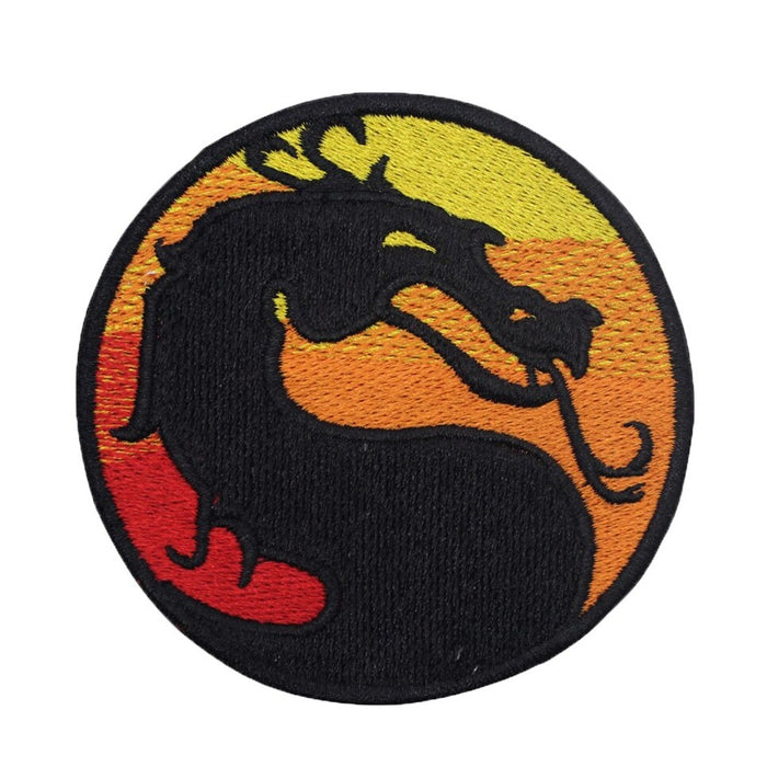 Mortal Combat Dragon Embroidered Patch