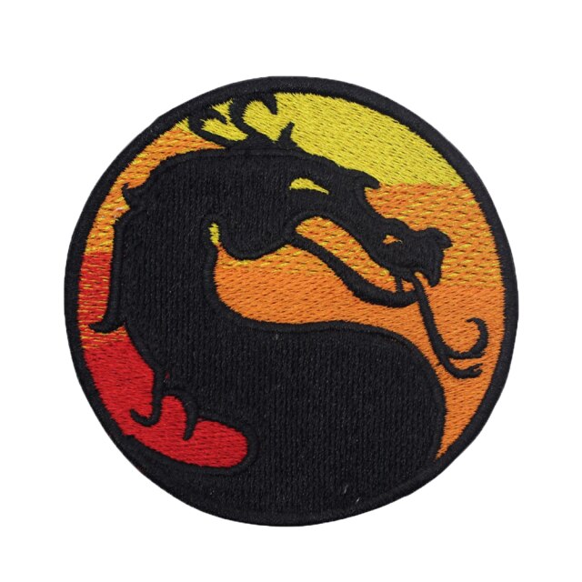 Mortal Combat Dragon Embroidered Patch