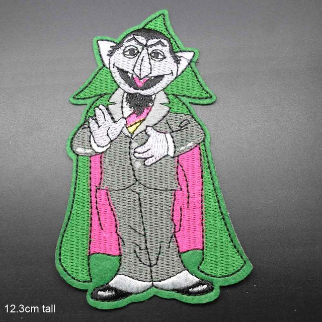 Sesame Street 'Count von Count | Vampire Muppet' Embroidered Patch