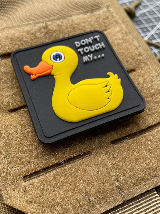 Duck 'Don't Touch My...' PVC Rubber Velcro Patch