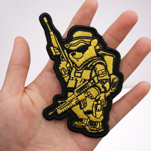 Winnie The Pooh 'Gunner Outfit' Embroidered Velcro Patch