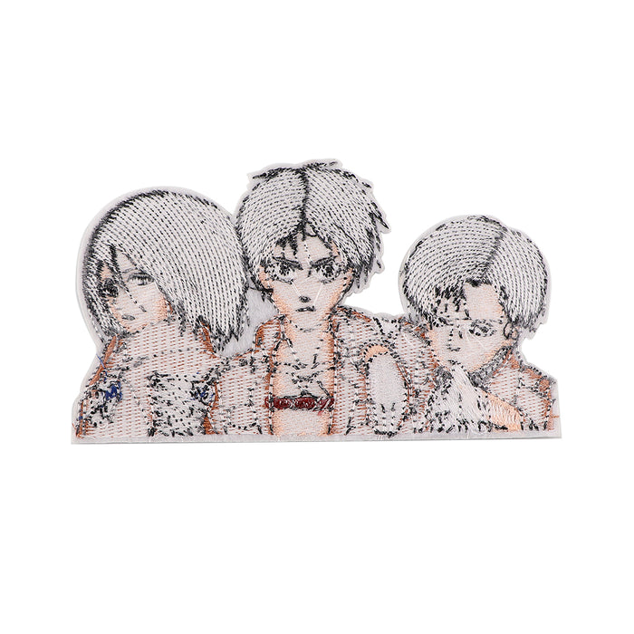 Attack on Titan 'Levi, Eren & Mikasa | Trio Portrait' Embroidered Patch