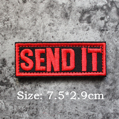 Statement 'Send It | 2.0' Embroidered Velcro Patch
