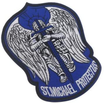 St. Michael Protect Us Embroidered Velcro Patch