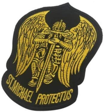 St. Michael Protect Us Embroidered Velcro Patch