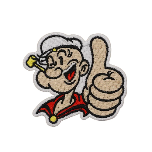 Popeye 'Approved' Embroidered Velcro Patch