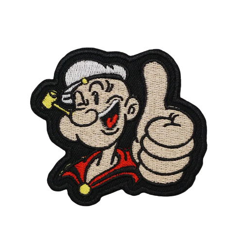 Popeye 'Approved' Embroidered Velcro Patch