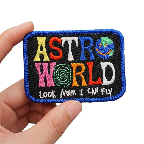 Travis Scott 'AstroWorld Logo | Square' Embroidered Patch