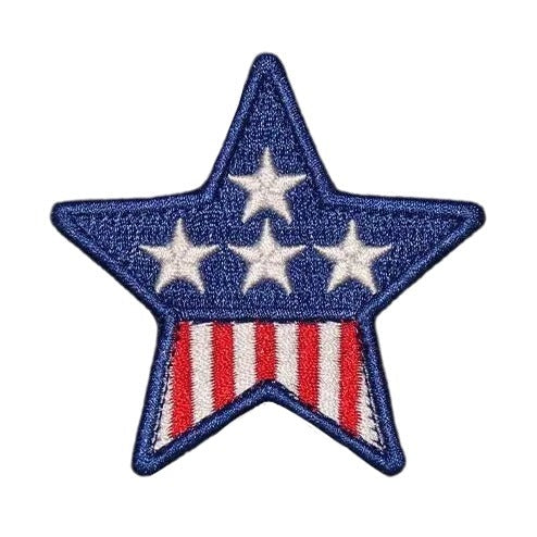 Captain America 'Patriotic Star' Embroidered Velcro Patch