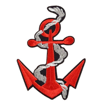 Anchor Rope Embroidered Patch