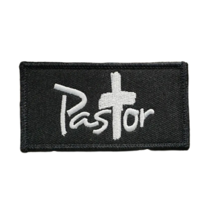 Pastor Embroidered Velcro Patch