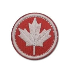 Canada Flag 'Maple Leaf | Round' Embroidered Velcro Patch