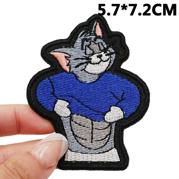 Tom and Jerry 'Tom | Abdominal Muscles' Embroidered Patch