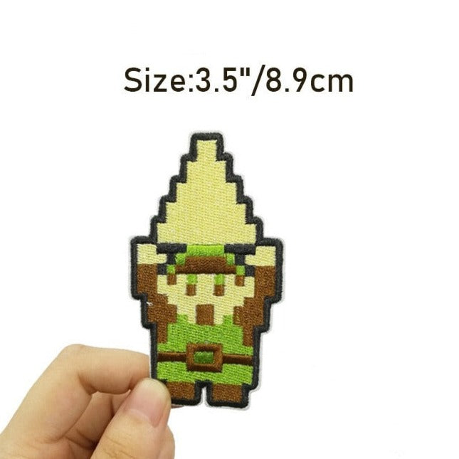 The Legend of Zelda 'Link Pixel | Holding Triforce' Embroidered Patch