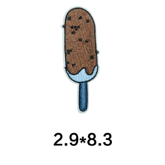 Cute 'Chocolate Popsicle' Embroidered Patch