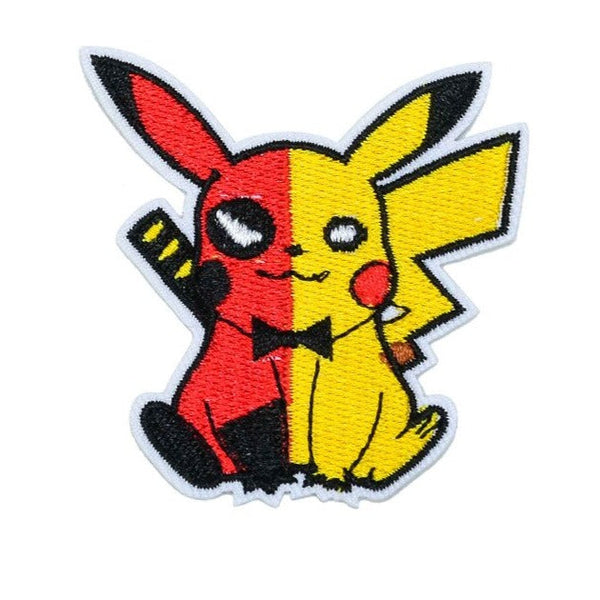 Pocket Monster 'Pikachu x Deadpool' Embroidered Patch