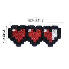 The Legend of Zelda 'Heart Container | Pixel' Embroidered Velcro Patch