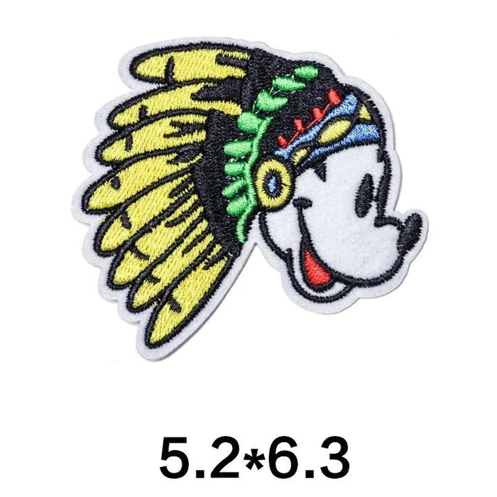 Mickey Mouse 'Mickey Head | Indian Chief' Embroidered Patch