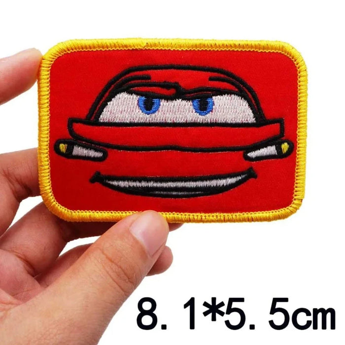Cars 'Lightning McQueen | Square Face' Embroidered Patch