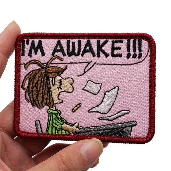 The Peanuts Movie 'Peppermint | I'm Awake!!!' Embroidered Patch