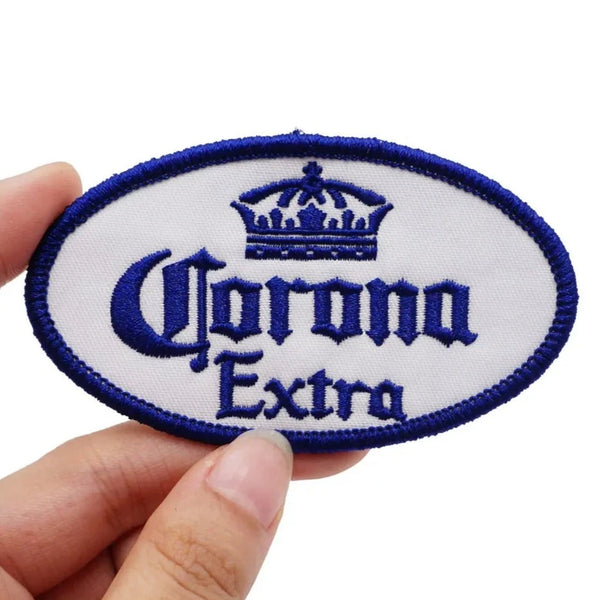 Cool 'Corona Extra Logo' Embroidered Velcro Patch