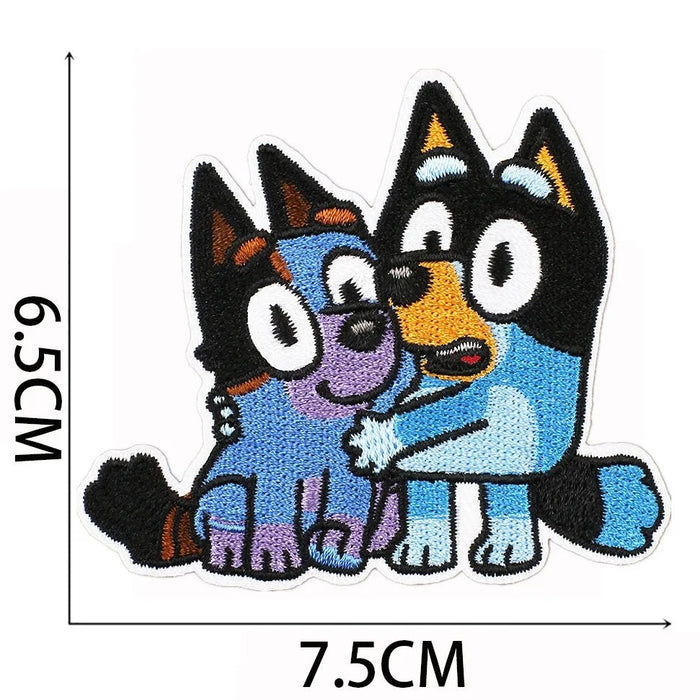 Bluey 'Little Bandit and Stripe' Embroidered Patch