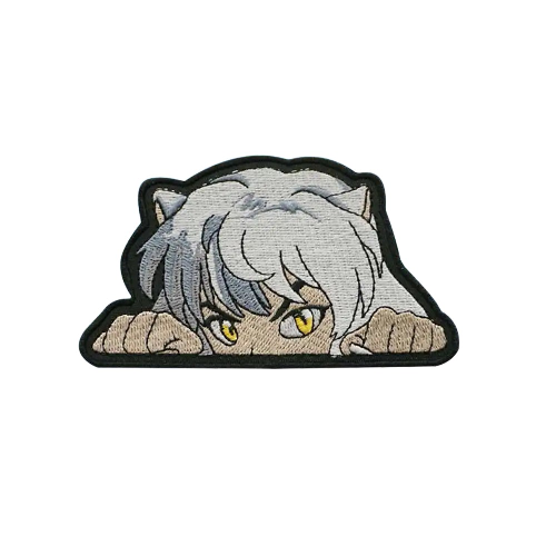 Inuyasha 'Peeking' Embroidered Velcro Patch