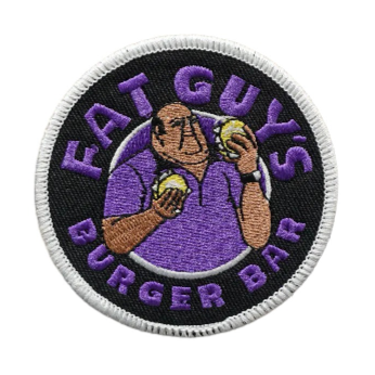 Fat Guy's Burger Bar 'Logo' Embroidered Patch