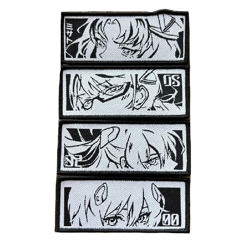 Neon Genesis Evangelion 'Characters Eyes | Set of 4' Embroidered Velcro Patch