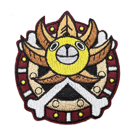 One Piece 'Thousand Sunny Logo' Embroidered Velcro Patch
