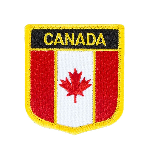 Canada Flag '1.0' Embroidered Velcro Patch