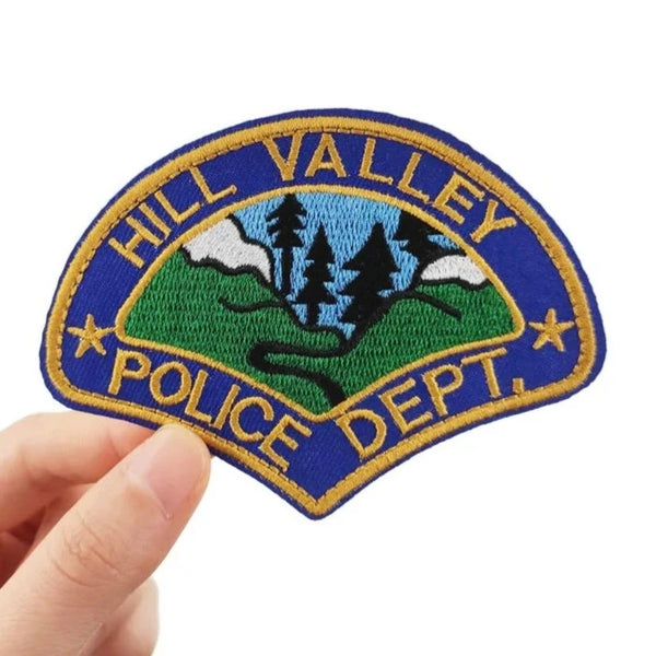 Back to the Future 'Hill Valley Police Dept. Logo' Embroidered Velcro Patch