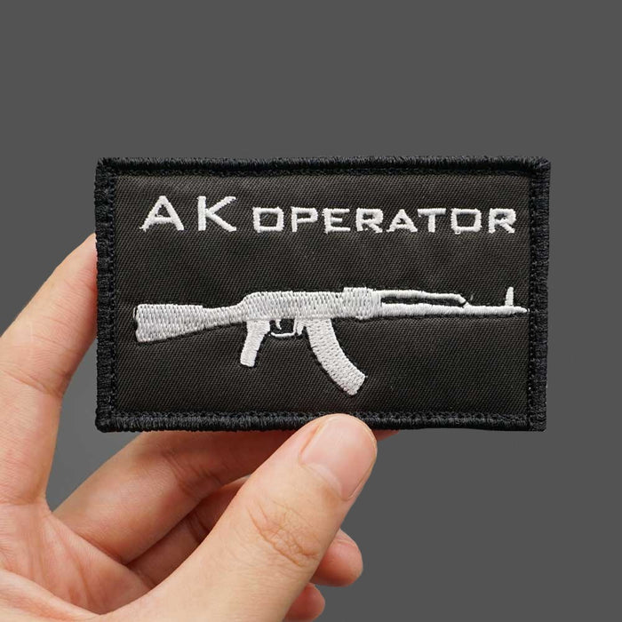 Military Tactical 'AK Operator Rifle' Embroidered Velcro Patch