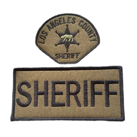 Military Tactical 'Sheriff | Set of 2' Embroidered Velcro Patch