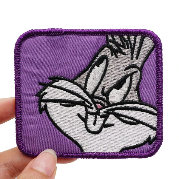 Bugs Bunny 'Face | Square' Embroidered Velcro Patch