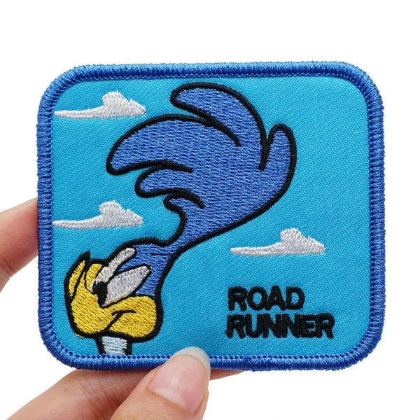 Road Runner 'Head | Square' Embroidered Velcro Patch