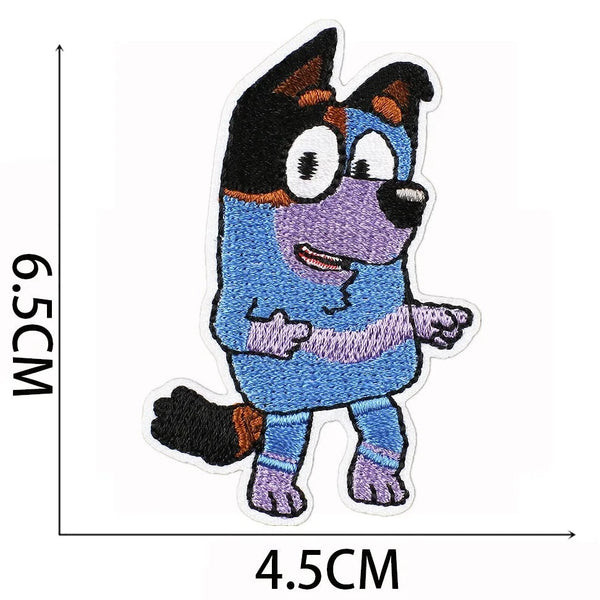 Bluey 'Stripe Heeler' Embroidered Patch