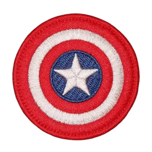 Captain America 'Shield 1.0' Embroidered Velcro Patch