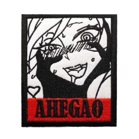 Anime Girl 'Ahegao | Portrait' Embroidered Velcro Patch